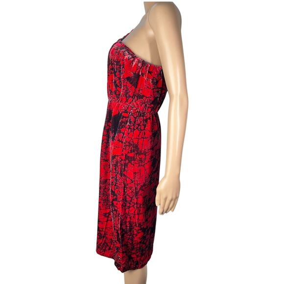 Rachel Comey One Shoulder Velvet Silk Blend Cocktail Holiday Dress - Picture 3 of 15